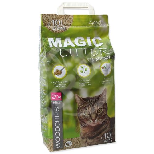 MAGIC CAT Litter Drevná štiepka 10l 2,5 kg