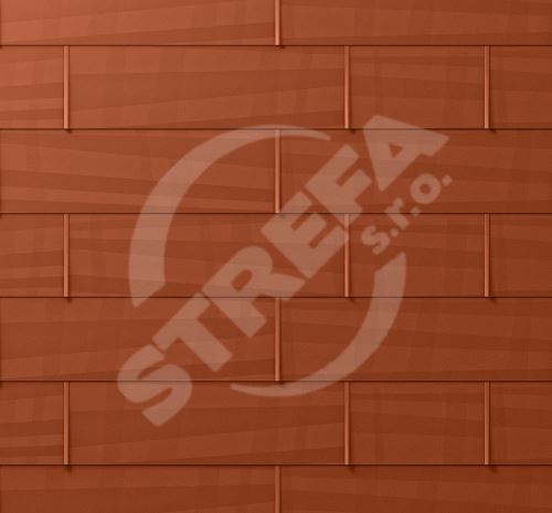 PREFA strešný panel fx.12, 700 x 420 mm malý hladký, tehlovo červená P10