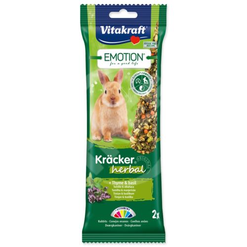 VITAKRAFT Emotion Kracker králičie bylinné tyčinky 112 g