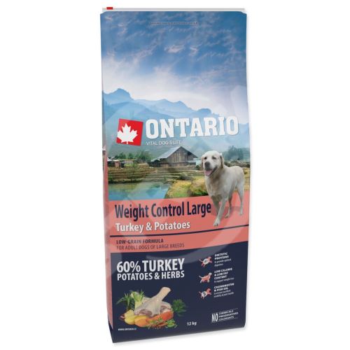 Ontario Large Weight Control Turkey & Potatoes 12kg