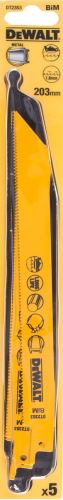DeWALT Pílový plátok 203 mm na kovy, plechy, rúry a profily od 3 do 8 mm (5 ks) DT2353