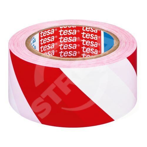 Samolepiaca výstražná páska TESA - červeno-biela