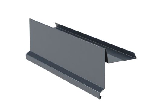 Záveterná lišta RŠ 250, Lakovaný zinok, antracitová farba RAL 7016