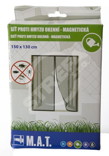 Sieť proti hmyzu do okien 150x130cm magnetická