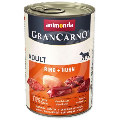 Konzerva Gran Carno hovädzie mäso + kuracie mäso 400 g