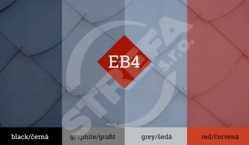 Ekoternit EB4, stupnica (320x320mm), červená
