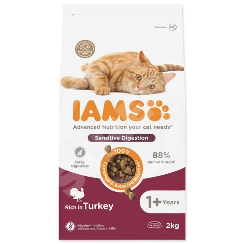 IAMS Cat Adult Sensitive Digestion Turkey 2kg