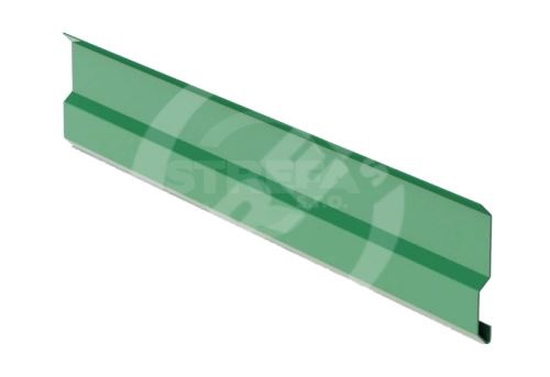 Krycia lišta RŠ 100, lakovaný zinok, machovo zelená RAL 6005