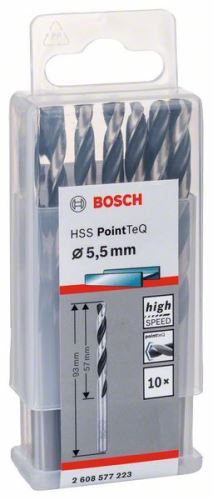 BOSCH Špirálový vrták HSS PointTeQ 5,5 mm 2608577166