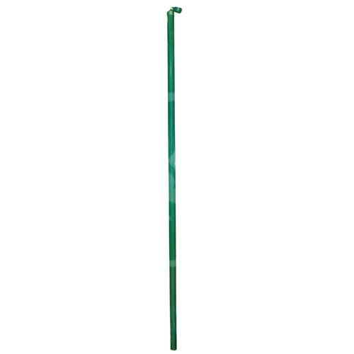 Plotová vzpera, s objímkou + skrutkou, dĺžka 2 m, priemer 40 mm, Fe, zelená
