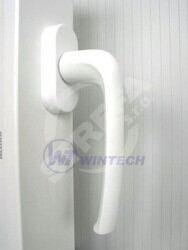 Okenná kľučka biela plastová 45° 40 mm / balenie 1 ks